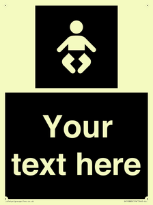 Custom information: black panel baby change